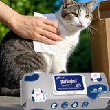 Extra-Thick Pet Cleaning Wipes (200 Sheets) – Septic-Safe, pH-Balanced for Sensitive Skin 🐾