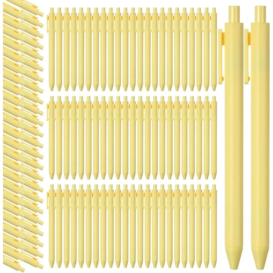 50 PCS Retractable Ballpoint Pens – Medium Point 1.0mm Comfortable Writing Pens for School & Teachers