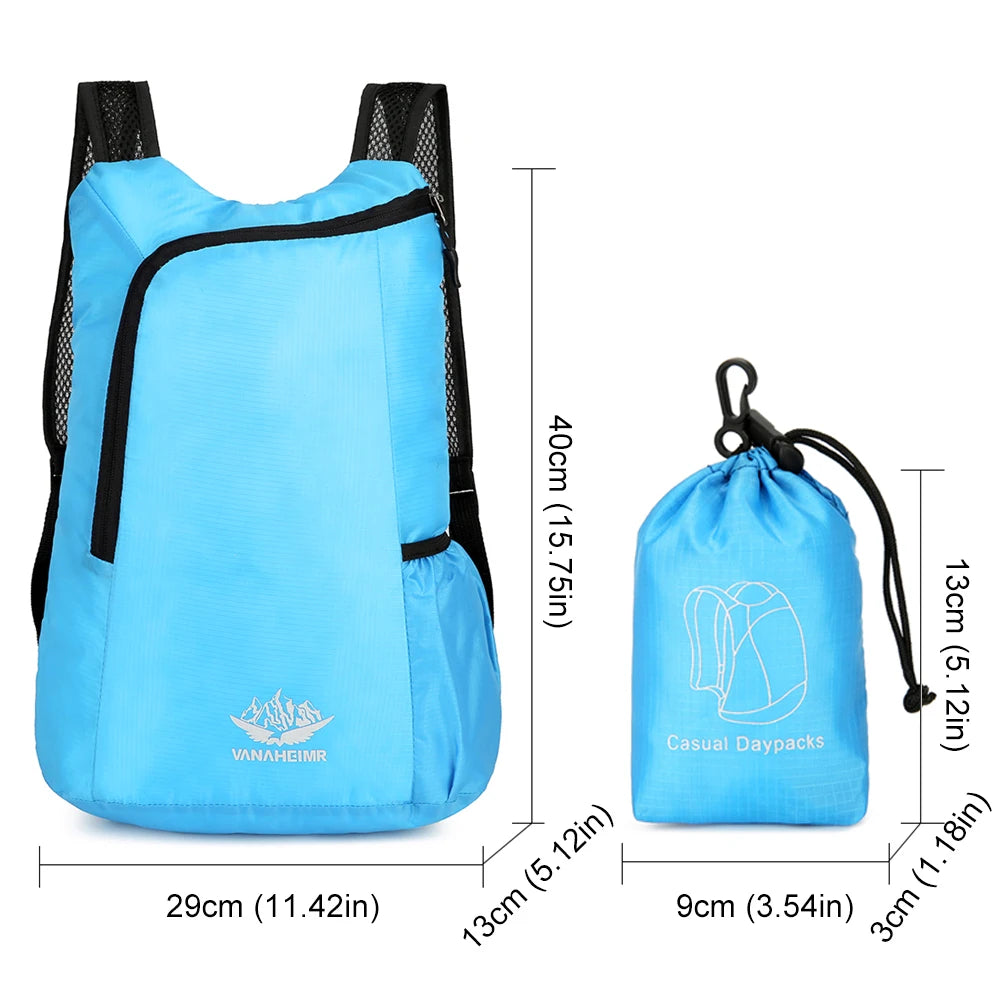 10L Ultralight Foldable Backpack – Waterproof Portable Hiking Daypack | Compact Outdoor Travel Pack for Men & Women