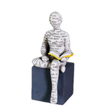 Modern Abstract Yoga Figurine – Resin Meditating Sculpture for Zen Home, Office & Living Room Décor
