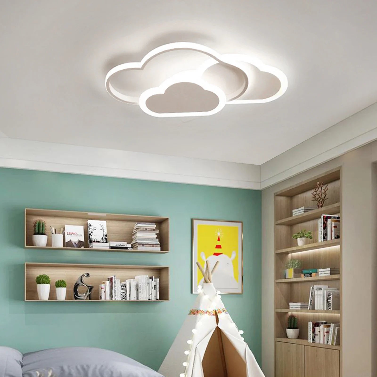 LED Ceiling Light Fixture – Durable Metal Body with Soft Luminous Acrylic Panel & Low Power Consumption