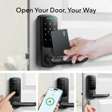 Latch 5 Built-in WiFi Smart Lock – NFC & 5-in-1 Keyless Entry Lever with Touch Digital Keypad