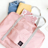 Foldable travel duffel bag – lightweight waterproof tote, large-capacity carry-on luggage bag for gym, sports, vacation & weekend trips