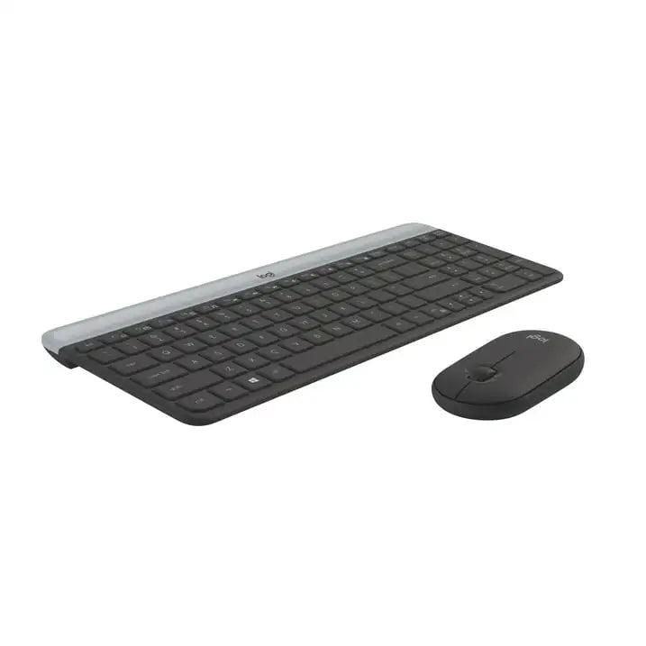Logitech Slim Wireless Keyboard and Mouse Combo – Low-Profile Compact Layout with 2.4GHz Connection & Long Battery Life