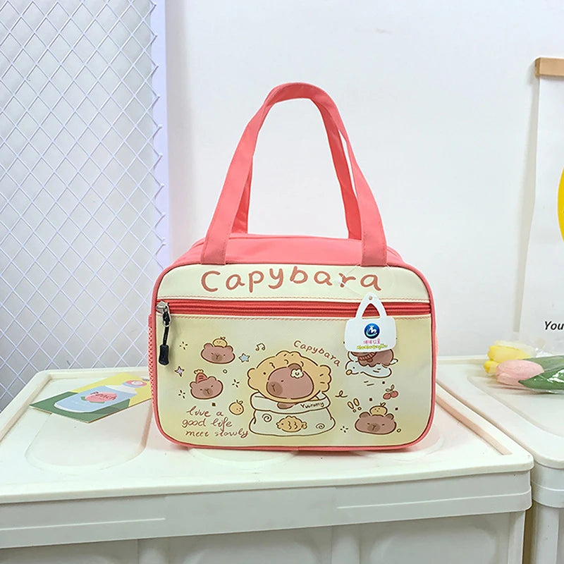 Kawaii Capybara Insulated Lunch Tote – Stylish, Thermal & Portable