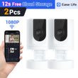 2PC Ease Life Indoor Security Camera – 1080P WiFi Pet & Baby Camera with Phone App Control, Motion Detection & Night Vision for Home Security