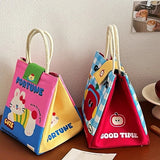 Cute Cartoon Insulated Lunch Bag – Waterproof Thermal Breakfast Organizer for Kids & Travel