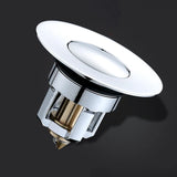 Bathroom Sink Drain Stopper Without Overflow – Stainless Pop-Up Plug with Odour & Leak Blocker