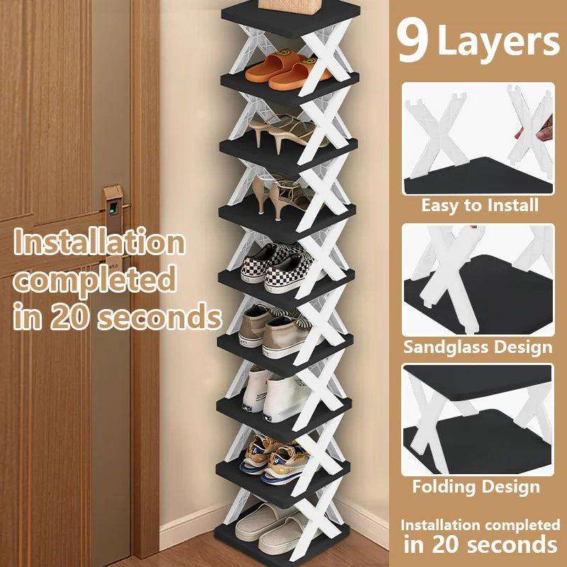 Shoe Organizer Rack – Multi-Layer, Detachable, Space-Saving Shelf for Home Use - PulinGO