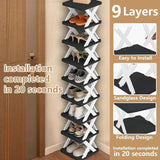 Shoe Organizer Rack – Multi-Layer, Detachable, Space-Saving Shelf for Home Use - PulinGO