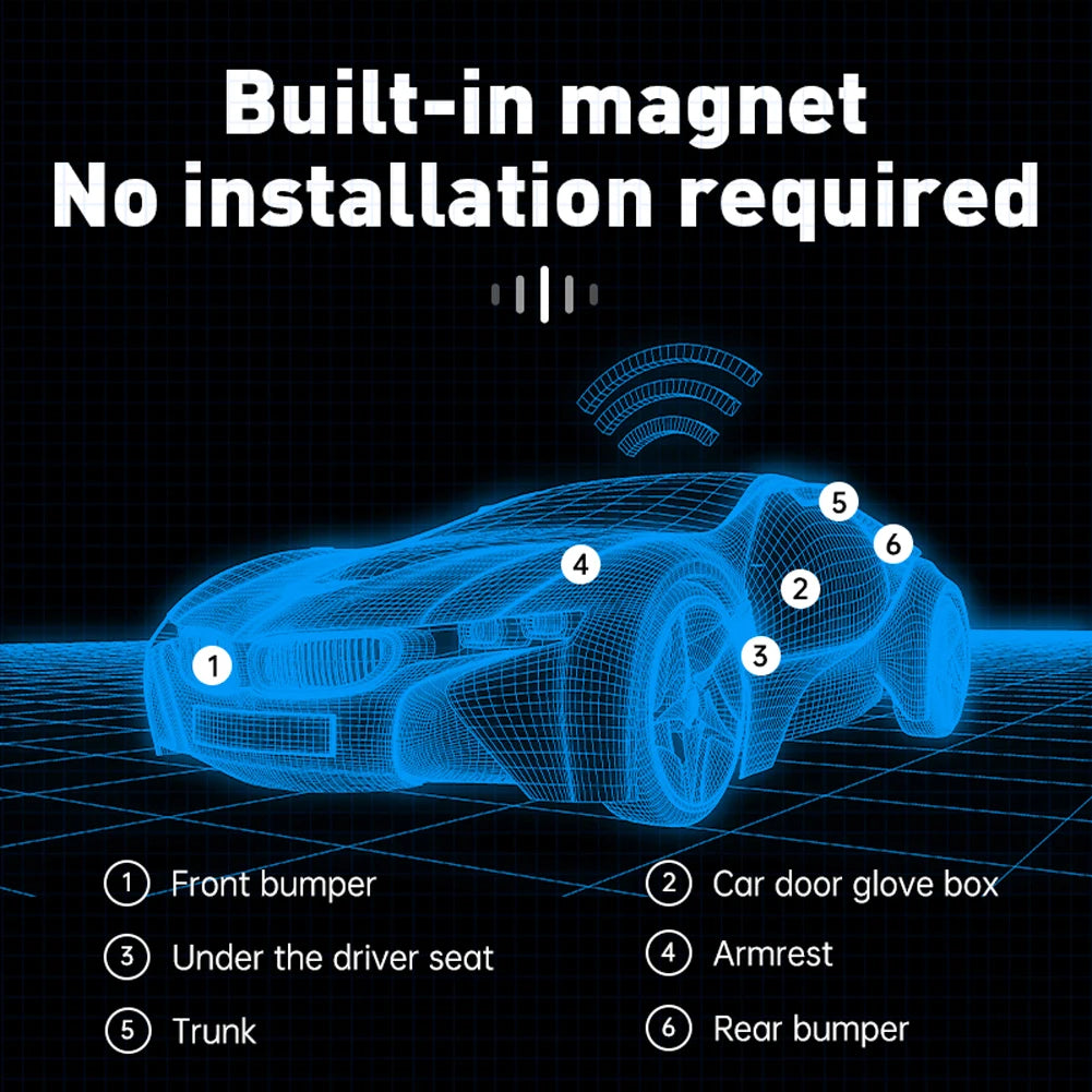 GF10 Magnetic Mini GPS Tracker – Smart Anti-Lost Device for Pets, Kids, Elderly, Cars, Keys, Bags & Wallets