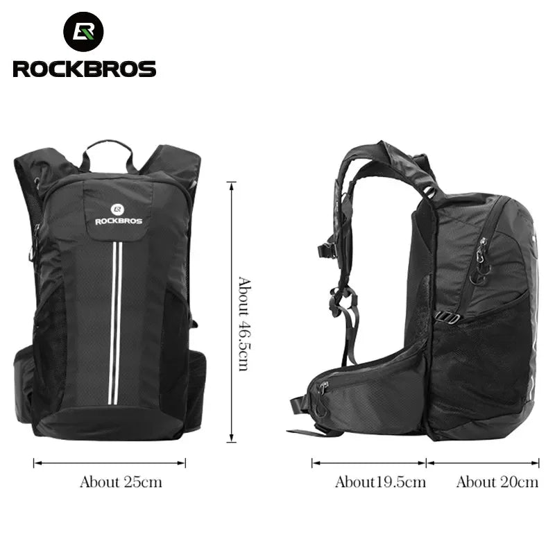 ROCKBROS Hiking & Cycling Backpack – Rainproof Sport Bag for Outdoor Travel with High Capacity & Breathable Design