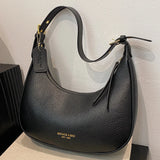 Women’s PU Leather Crescent Hobo Bag – Zipper Closure Shoulder Handbag with Inner Pocket for Work, Travel & Daily Style