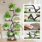 Indoor Plant Stand with Grow Light – 8-Tier 49" Tall Plant Shelf for Indoor Growing, Space-Saving Garden Rack