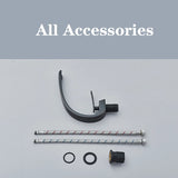 Black/Chrome Deck-Mount Basin Mixer Faucet – Single-Lever Hot & Cold Water Tap