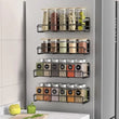 Magnetic Metal Seasoning Rack for Refrigerator & Microwave – Storage Shelf for Kitchen