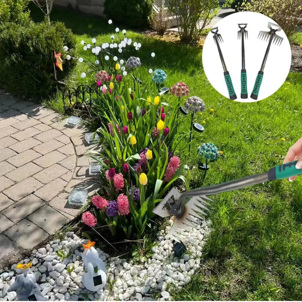 Heavy-Duty Weed Puller Tool – Manganese Steel Hand Weeder for Garden & Soil Uprooting