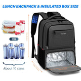 “Insulated Backpack Lunch Bag with USB Port – Waterproof Leak-Proof Cooler Case”