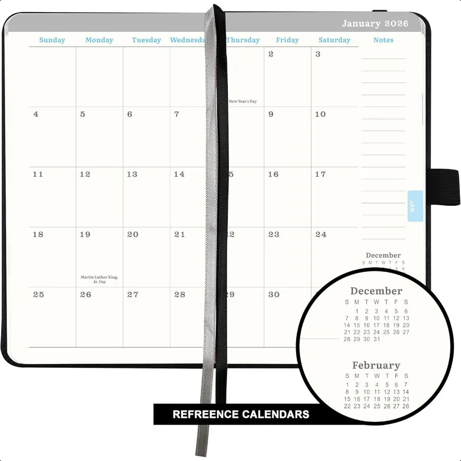 2025–2026 Pocket Calendar Planner (July 2025 – June 2026) – Weekly & Monthly Layout, Premium Paper