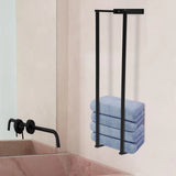 Wall-Mounted Towel Rack – Folded Large Towels & Washcloth Holder (Self-Adhesive)