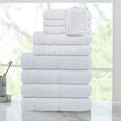 10-Piece Cotton Towel Set – Soft, Absorbent & Quick-Dry Popcorn-Textured Border Towels for Bath & Hand