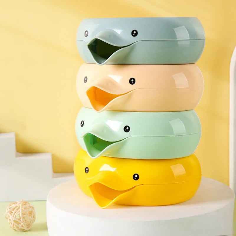 Duck-Shape Self-Draining Double-Layer Soap Dish – Fun & Functional 🦆