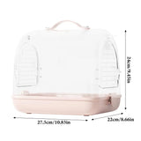 Travel Bird Cage & Portable Bird Carrier Backpack – Clear Transparent Backpack with Perch & Ventilation for Cockatiel, Parrot & Small Birds