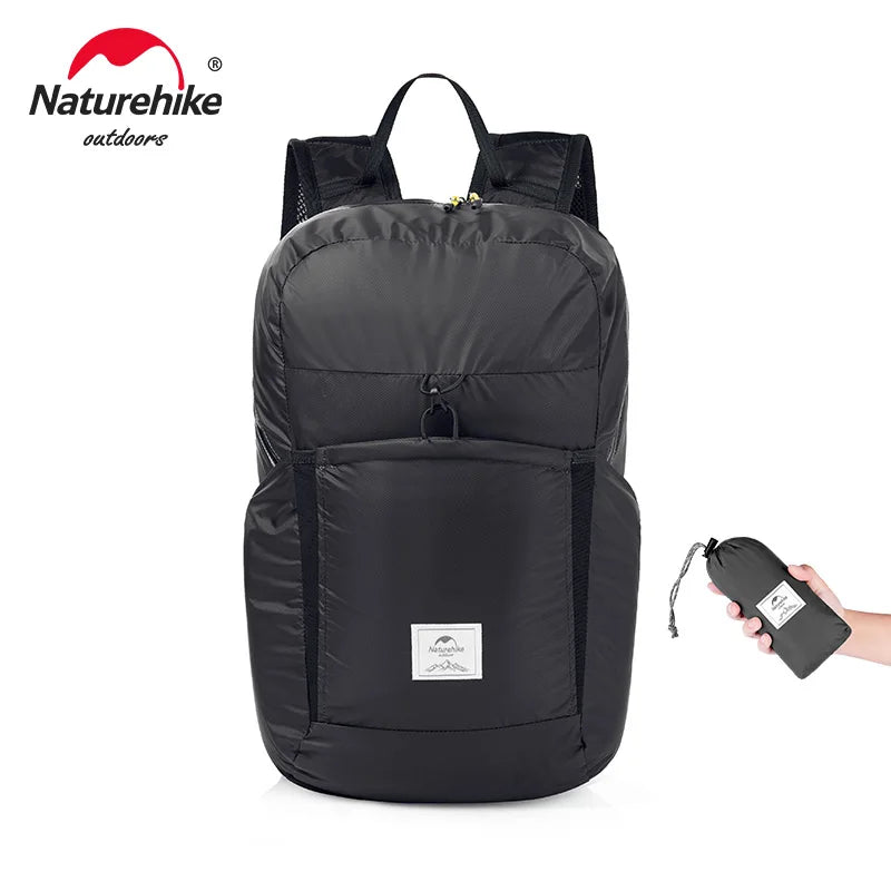 Naturehike 22L Ultralight Backpack – 170g Waterproof Folding Daypack | Outdoor Hiking, Camping & Travel Shoulder Bag