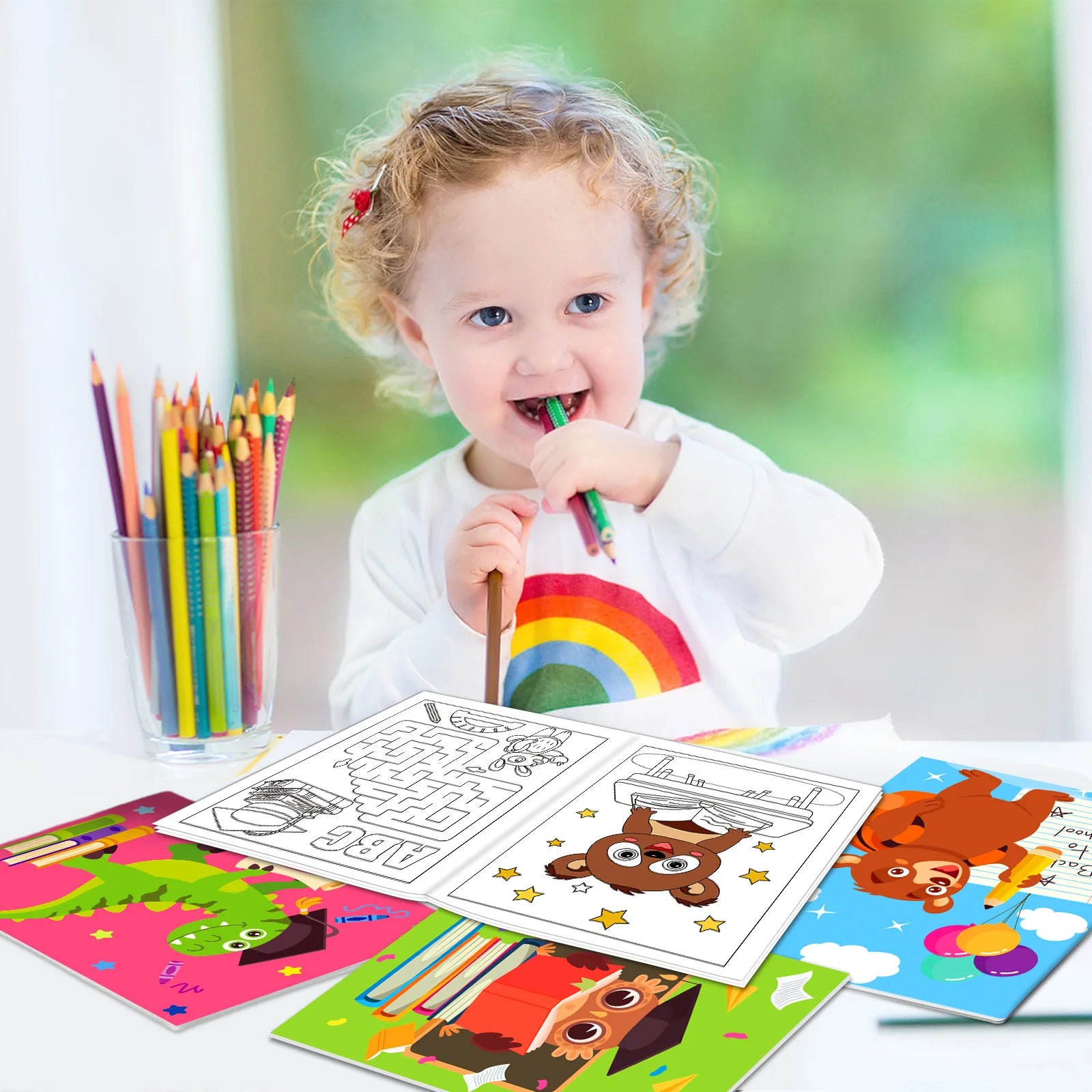 42-Pack Mini Graduation Coloring Books – Classroom Party Favors for Kindergarten & Preschool Kids 🎉