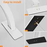 💅 22-Inch Half-Moon LED Nail Desk Lamp – Adjustable Brightness & 3 Color Modes for Nail Art & Beauty Professionals