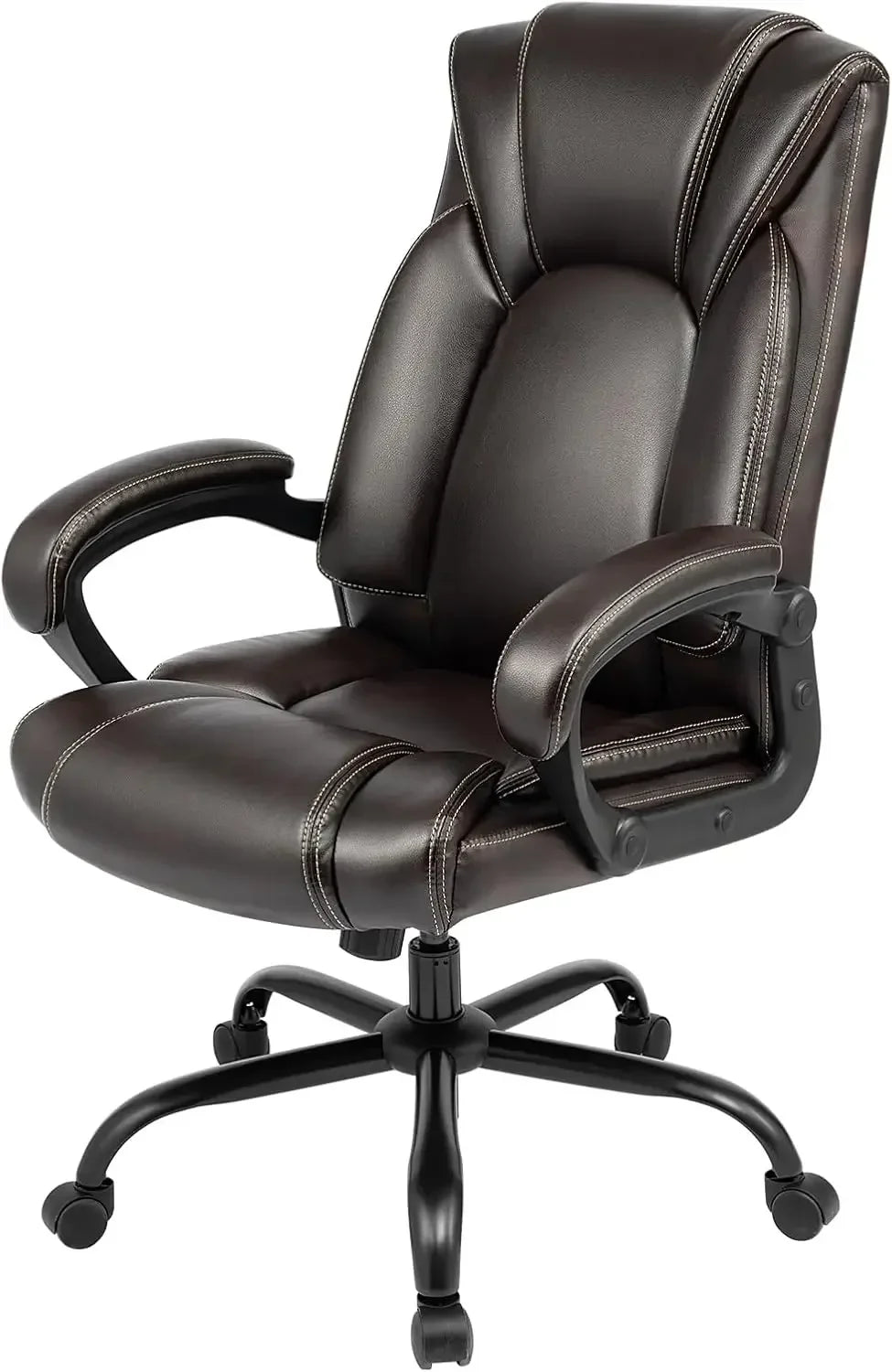💺 Executive Office Chair – Ergonomic Computer Desk Chair with Hydrolysis-Resistant Leather & Spring Cushion Support