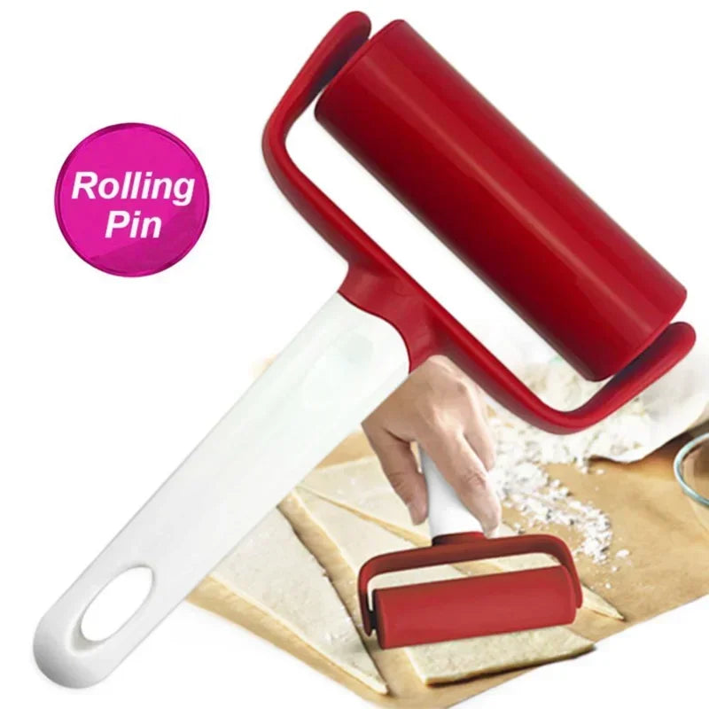 Plastic Non-Stick Rolling Pin for Pastry, Pizza & Cookie Dough – DIY Kitchen Tool