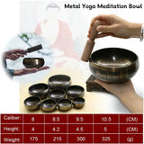 Handmade Tibetan Singing Bowl – Himalayan Meditation & Yoga Sound Healing Bowl (Bronze / 4 Sizes)