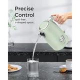 Vintage-Style Electric Tea Kettle 1.7 L – Retro Green Stainless Steel with Built-in Thermometer & 1500W Rapid Boil 🔥 Ariete Classica Kettle (örnek benzer ürün)