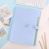 A4 Paper Expanding Folder – Pocket Organizer, Portable Document Storage for School, Office & Home (Purple)