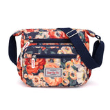 2025 Floral Multi-Pocket Waterproof Women’s Crossbody Bag – Lightweight Shoulder Messenger Handbag for Daily Use