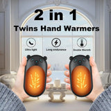 2-in-1 Portable Hand Warmer – Double-Sided Heating, Rechargeable Pocket Warmer for Winter & Outdoor Activities