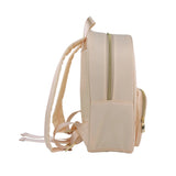 Tan Customizable Nylon Travel & School Backpack – Everyday Large Capacity Bag