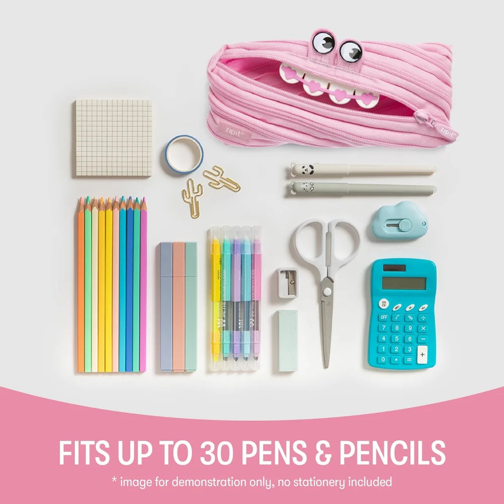 Gorge Monster Pencil Case – Fun Durable Polyester Zippered Storage Pouch