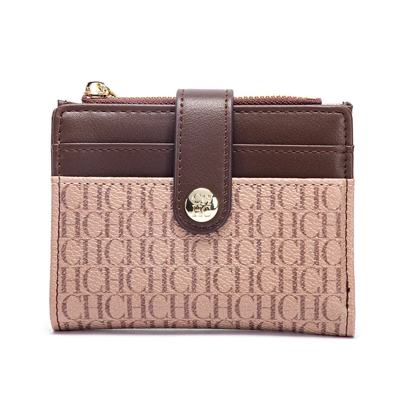 Unisex Retro Printed Wallet – Classic Portable Card Holder, Zero Wallet & Universal PU Leather Money Purse