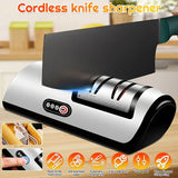 Fully-Automatic Electric Knife Sharpener – 4-Stage Precision Sharpening Machine for Kitchen Knives 🍴🔪 Electric Knife Sharpener