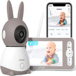 ieGeek 5.2K 3MP Baby Surveillance Camera – 360° PTZ Baby Monitor with Dual-Screen Preview, Motion Detection & Night Vision