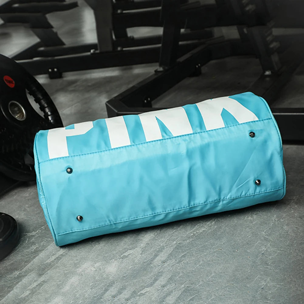 Handheld fitness gym bag – waterproof dry/wet separation sports duffel with shoe compartment & adjustable strap for outdoor football