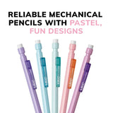 XtraSmooth Pastel Mechanical Pencils – 0.7 mm Medium Point, 24-Pack with Erasers for School & Office