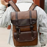 Extra Large Waterproof PU Casual Backpack – Multifunctional Outdoor & Travel Bag for Men