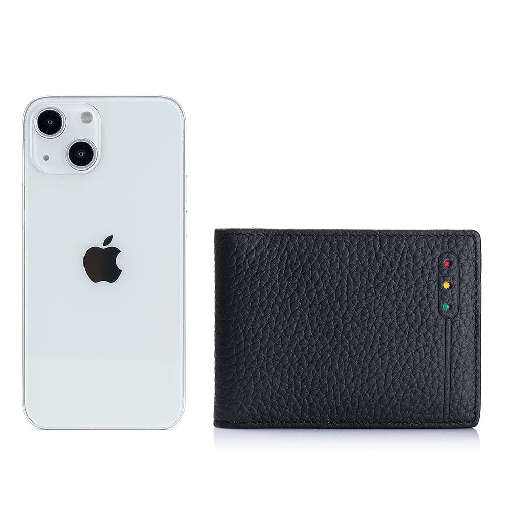 RFID Blocking Genuine Leather Slim Wallet – Unisex Soft Credit Card Holder & Thin Minimalist Purse for Men & Women