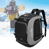 65L outdoor waterproof Oxford backpack – large sport bag with helmet & boots pocket for camping, skiing & travel gear