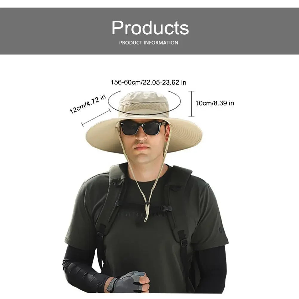 Solar-Powered Fisherman Hat – Outdoor Camping, Fishing & Hiking Sun Cap with Built-In Cooling Fan (Unisex)