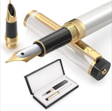 Premium Pens Set – Medium & Fine Nib with Case, 6 Ink Cartridges & Converter