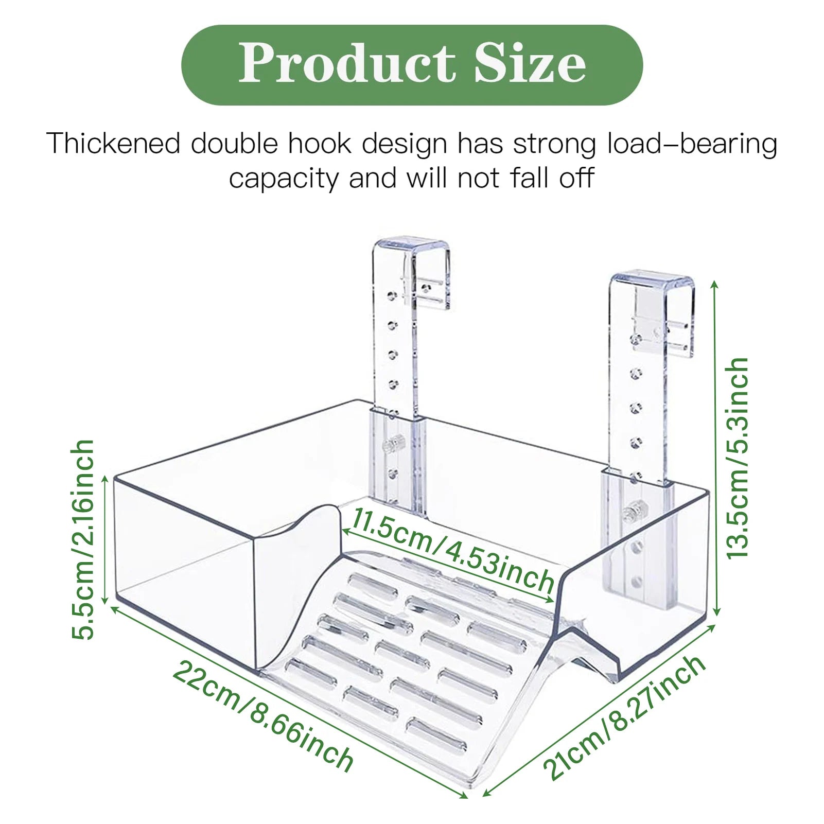Hanging Turtle Basking Platform – Aquatic Reptile Ramp Dock with Adjustable Telescopic Clasp for Turtle Tanks